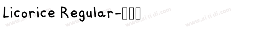 Licorice Regular字体转换